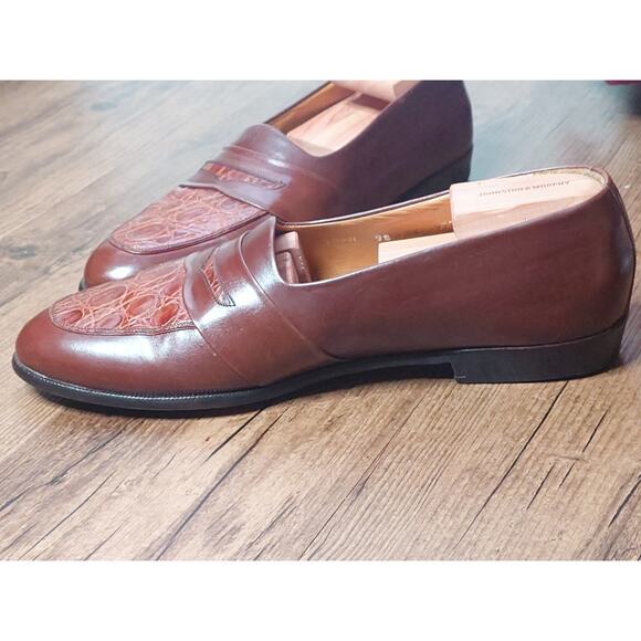 Johnston & Murphy Loafers Dress Shoes Tobacco Brown Size 10 M Made In Spain main image 4